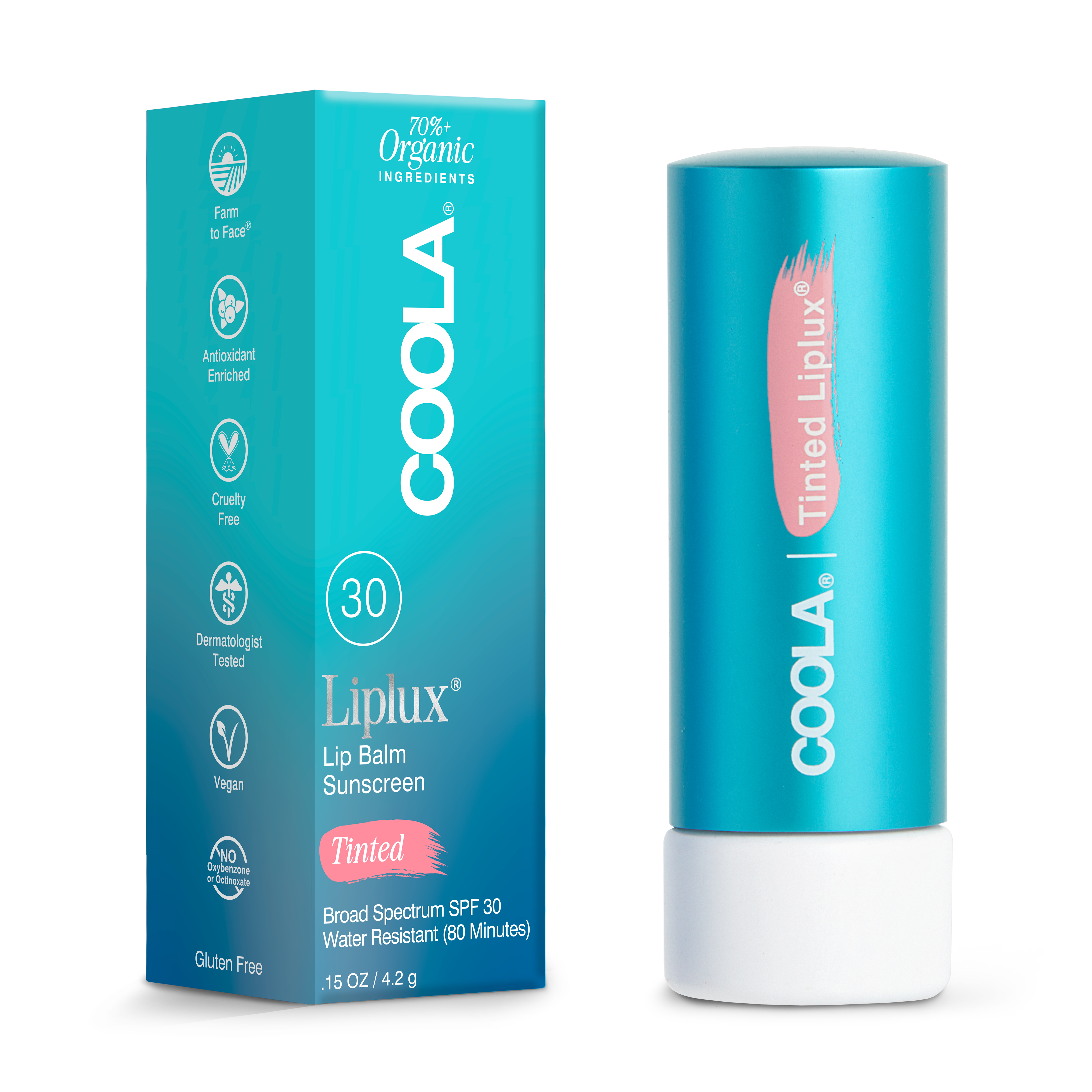 COOLA Classic Liplux Lip Balm SPF 30+ (Tinted or Original)
