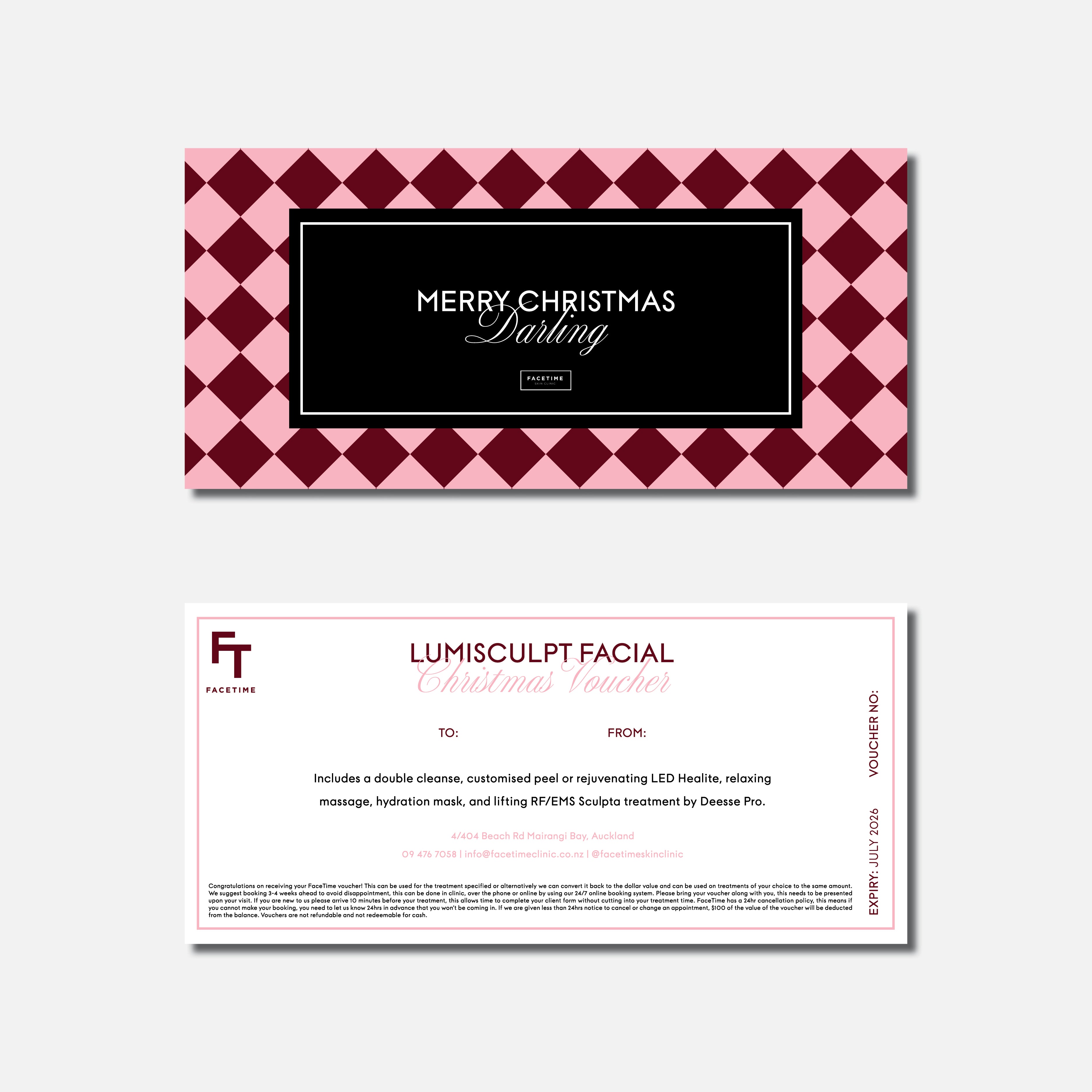 Lumisculpt Facial Christmas Voucher