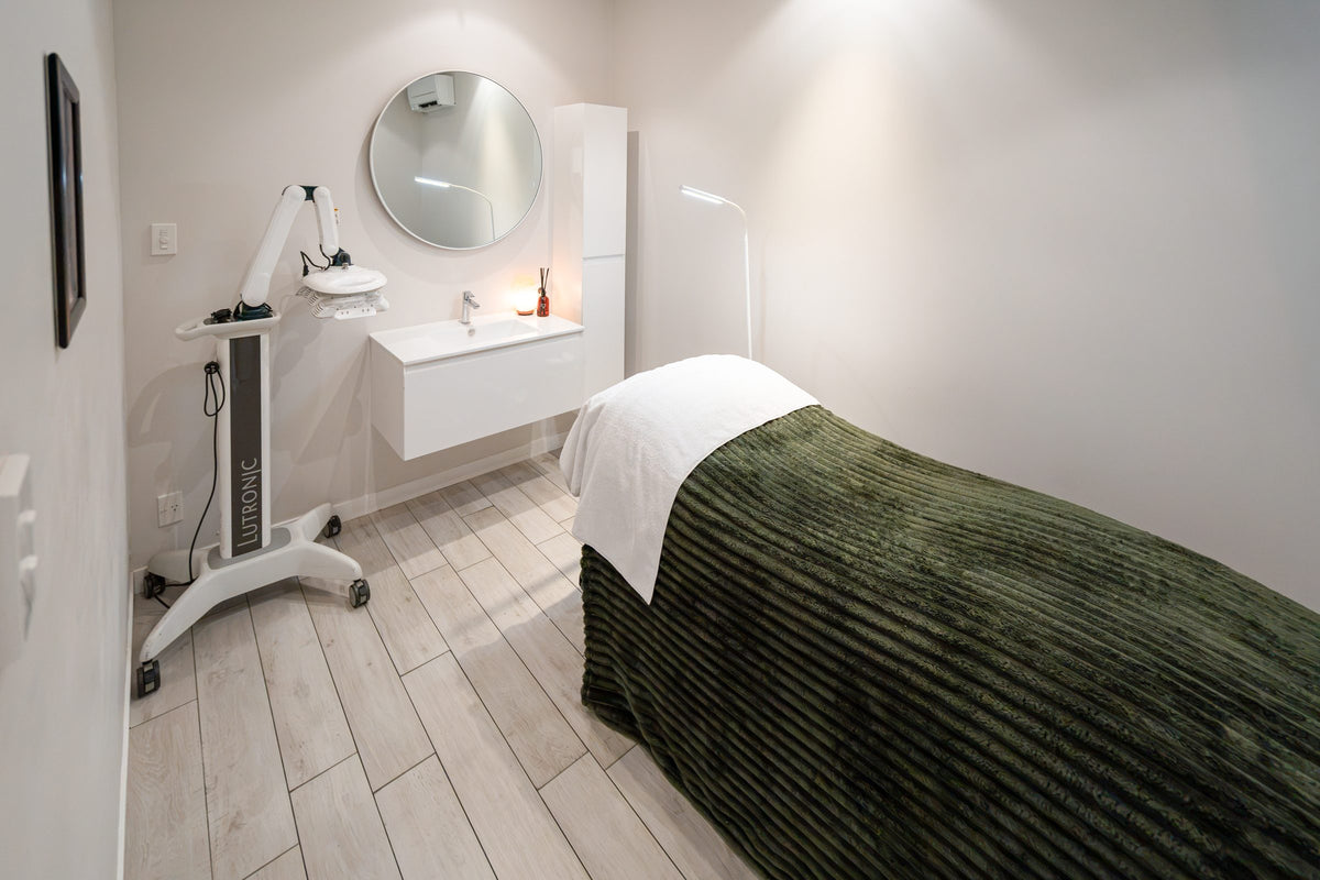 Treatment room at FaceTime Skin Clinic