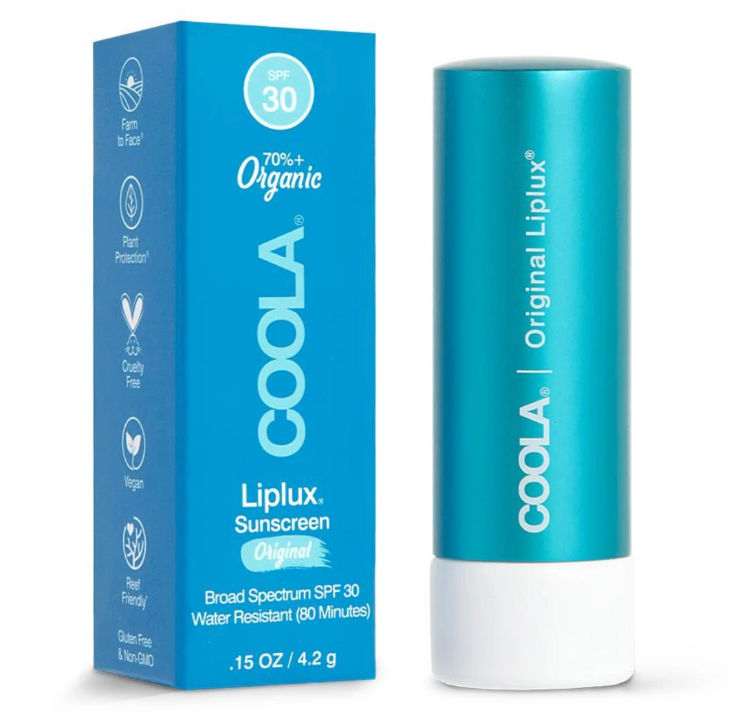 COOLA CLASSIC LIPLUX ORGANIC LIP BALM SUNSCREEN SPF 30