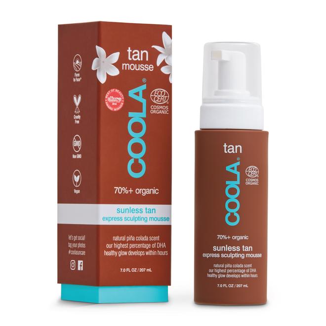 COOLA ORGANIC SUNLESS TAN EXPRESS SCULPTING MOUSSE